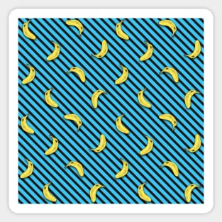 Banana Blue Stripe Sticker